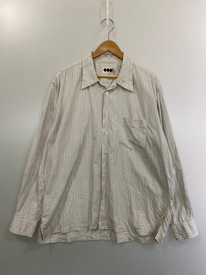【中古品】【メンズ】 FINESSE フィネス × GOODENOUGH グッドイナフ チェックシャツ 長袖 メンズ トップス 142-260116-em-25-min サイズ：L カラー：ホワイト（チェック柄） 万代Net店