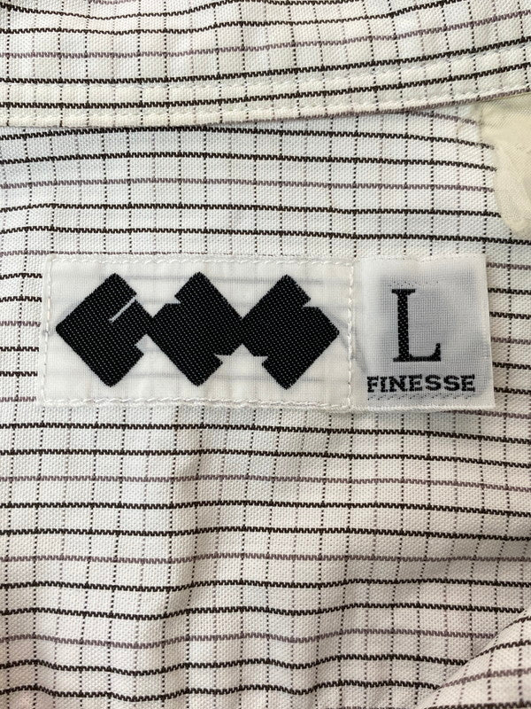 【中古品】【メンズ】 FINESSE フィネス × GOODENOUGH グッドイナフ チェックシャツ 長袖 メンズ トップス 142-260116-em-25-min サイズ：L カラー：ホワイト（チェック柄） 万代Net店