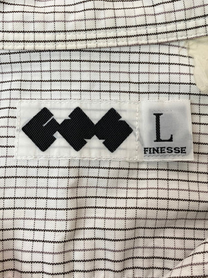 【中古品】【メンズ】 FINESSE フィネス × GOODENOUGH グッドイナフ チェックシャツ 長袖 メンズ トップス 142-260116-em-25-min サイズ：L カラー：ホワイト（チェック柄） 万代Net店