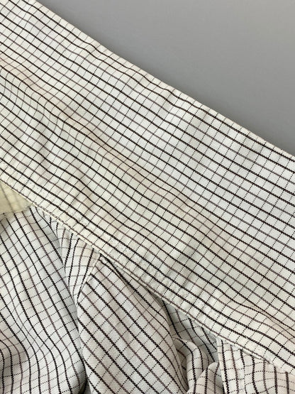 【中古品】【メンズ】 FINESSE フィネス × GOODENOUGH グッドイナフ チェックシャツ 長袖 メンズ トップス 142-260116-em-25-min サイズ：L カラー：ホワイト（チェック柄） 万代Net店
