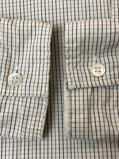 【中古品】【メンズ】 FINESSE フィネス × GOODENOUGH グッドイナフ チェックシャツ 長袖 メンズ トップス 142-260116-em-25-min サイズ：L カラー：ホワイト（チェック柄） 万代Net店