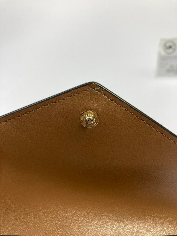 【中古品】【レディース】 Michael Kors マイケルコース MKシグネチャ 3つ折り財布 34S1GNME6B レディース ウォレット レザー 201-260125-em-07-min カラー：ブラウン/ホワイト 万代Net店