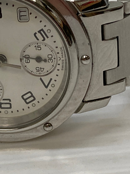 【中古品】【レディース】 HERMES エルメス クリッパー クロノグラフ CL1.310 腕時計 レディース ウォッチ 197-260115-em-25-min カラー：シルバー 万代Net店