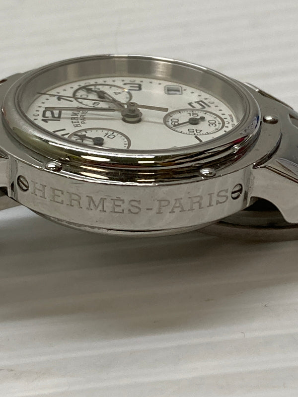【中古品】【レディース】 HERMES エルメス クリッパー クロノグラフ CL1.310 腕時計 レディース ウォッチ 197-260115-em-25-min カラー：シルバー 万代Net店