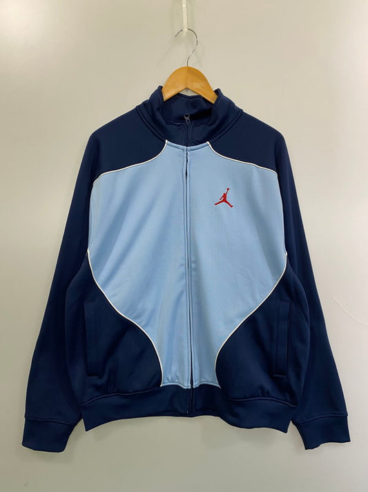 【中古品】【メンズ】 SUPREME シュプリーム × NIKE ナイキ JORDAN TRICOT TRACK JACKET BLUE HF0830‐436 24AW ジョーダン トリコ トラック ジャケット メンズ 149-260116-em-20-min サイズ：L カラー：ブルー系 万代Net店
