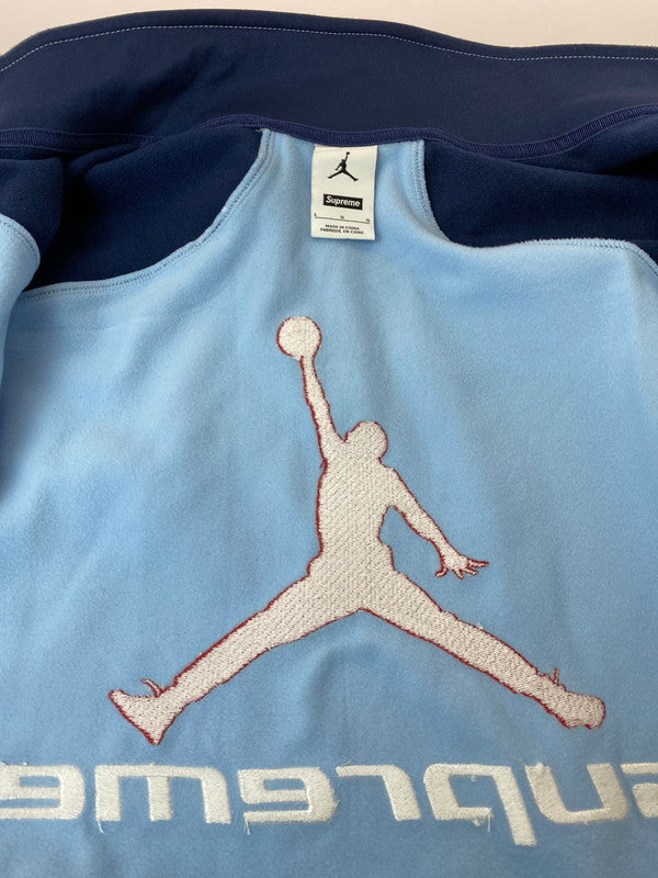 【中古品】【メンズ】 SUPREME シュプリーム × NIKE ナイキ JORDAN TRICOT TRACK JACKET BLUE HF0830‐436 24AW ジョーダン トリコ トラック ジャケット メンズ 149-260116-em-20-min サイズ：L カラー：ブルー系 万代Net店