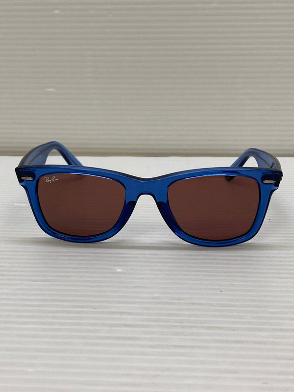 【中古品】【メンズ】 Ray-Ban レイバン ORIGINAL WAYFARER CLASSIC RB2140-F オリジナル ウェイファーラー クラシック サングラス 52□22-150 203-260115-em-16-min カラー：ブルー/ブラウン 万代Net店