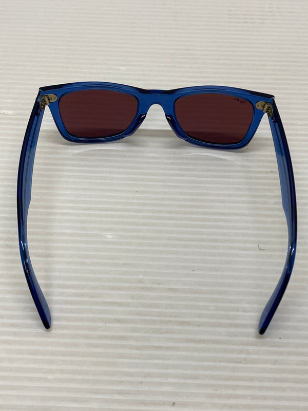 【中古品】【メンズ】 Ray-Ban レイバン ORIGINAL WAYFARER CLASSIC RB2140-F オリジナル ウェイファーラー クラシック サングラス 52□22-150 203-260115-em-16-min カラー：ブルー/ブラウン 万代Net店