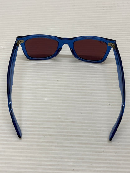【中古品】【メンズ】 Ray-Ban レイバン ORIGINAL WAYFARER CLASSIC RB2140-F オリジナル ウェイファーラー クラシック サングラス 52□22-150 203-260115-em-16-min カラー：ブルー/ブラウン 万代Net店
