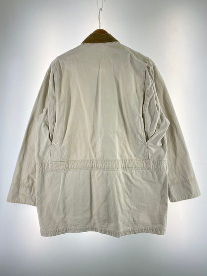 【中古品】【メンズ】 Eddie Bauer エディー・バウアー 80-90’s COVERALL 80-90年代 カバーオール アウター 146-260221-SH-07-min サイズ：L カラー：ホワイト系 万代Net店