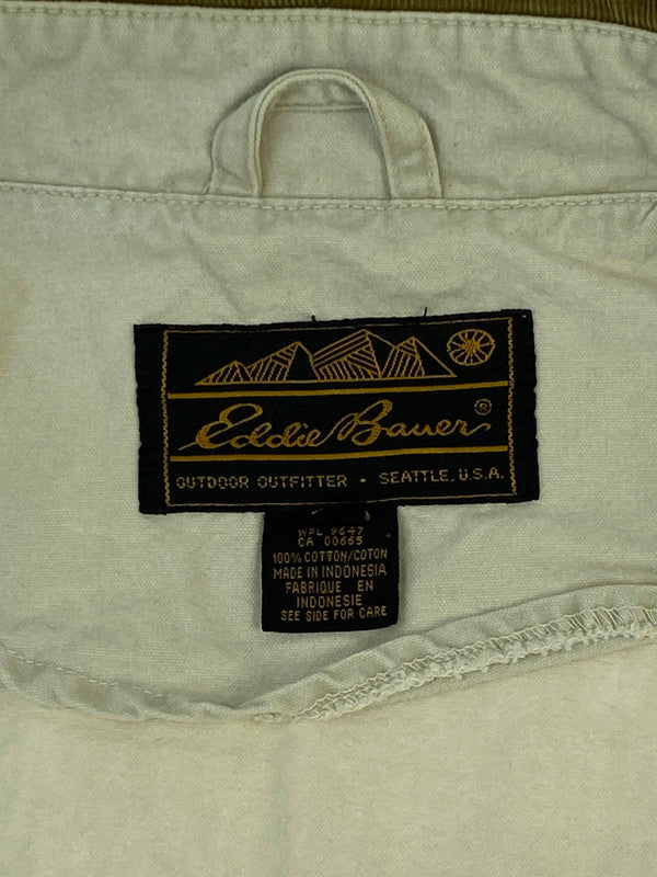 【中古品】【メンズ】 Eddie Bauer エディー・バウアー 80-90’s COVERALL 80-90年代 カバーオール アウター 146-260221-SH-07-min サイズ：L カラー：ホワイト系 万代Net店