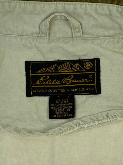 【中古品】【メンズ】 Eddie Bauer エディー・バウアー 80-90’s COVERALL 80-90年代 カバーオール アウター 146-260221-SH-07-min サイズ：L カラー：ホワイト系 万代Net店