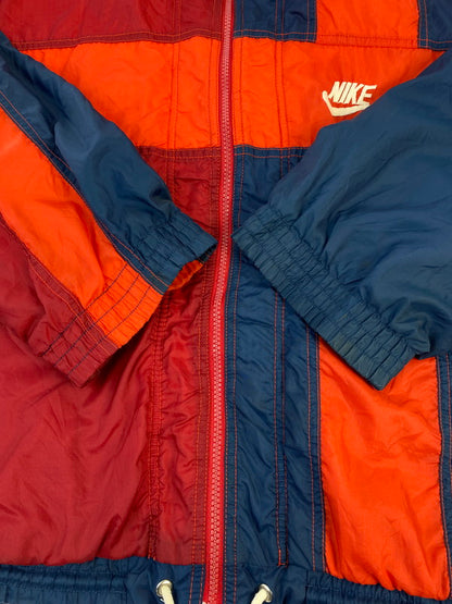 【中古品】【メンズ】 NIKE ナイキ 90S ASYMMETRY NYLON JACKET ナイロンジャケット ライトアウター 146-260208-AS-19-min サイズ：下記参照 カラー：レッド/オレンジ/ネイビー 万代Net店