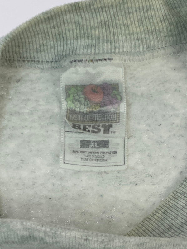 【中古品】【メンズ】 UNKNOWN 90's ALPHABET DESIGN PRINT SWEATSHIRT 90年代 アルファベット デザイン プリントスウェット トップス トレーナー 146-260126-kk-08-min サイズ：XL カラー：グレー 万代Net店