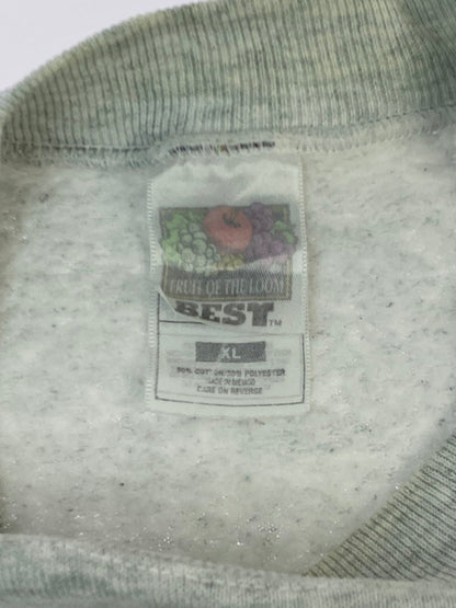 【中古品】【メンズ】 UNKNOWN 90's ALPHABET DESIGN PRINT SWEATSHIRT 90年代 アルファベット デザイン プリントスウェット トップス トレーナー 146-260126-kk-08-min サイズ：XL カラー：グレー 万代Net店