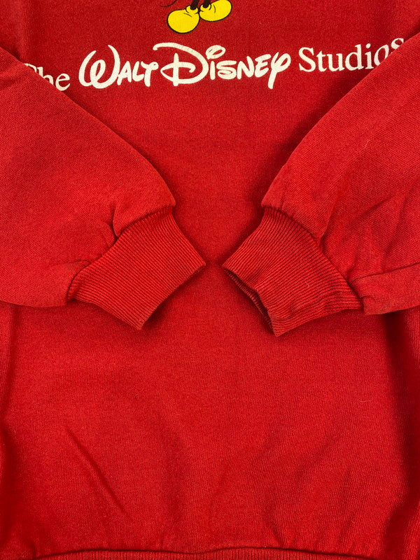【中古品】【メンズ】 DISNEY WALT DISNEY STUDIOS SWEATSHIRT ディズニー スウェットシャツ トレーナートップス 146-260205-yn-10-min サイズ：L カラー：レッド 万代Net店