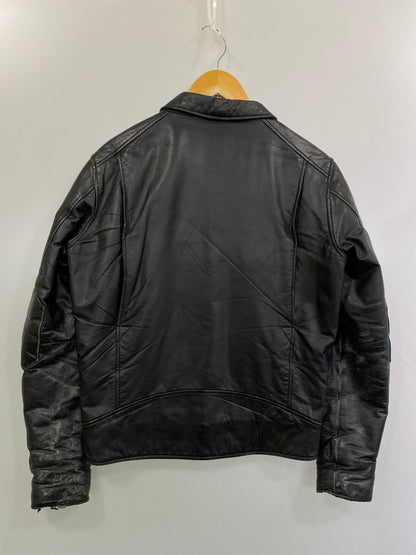 【現状渡し品】【メンズ】 Subciety サブサエティ ×NINE RULAZ LINE ナインルーラーズライン 別注 コラボ SINGLE RIDERS JACKET シングルライダースジャケット アウター レザージャケット 142-260126-SH-11-min サイズ：S カラー：ブラック 万代Net店