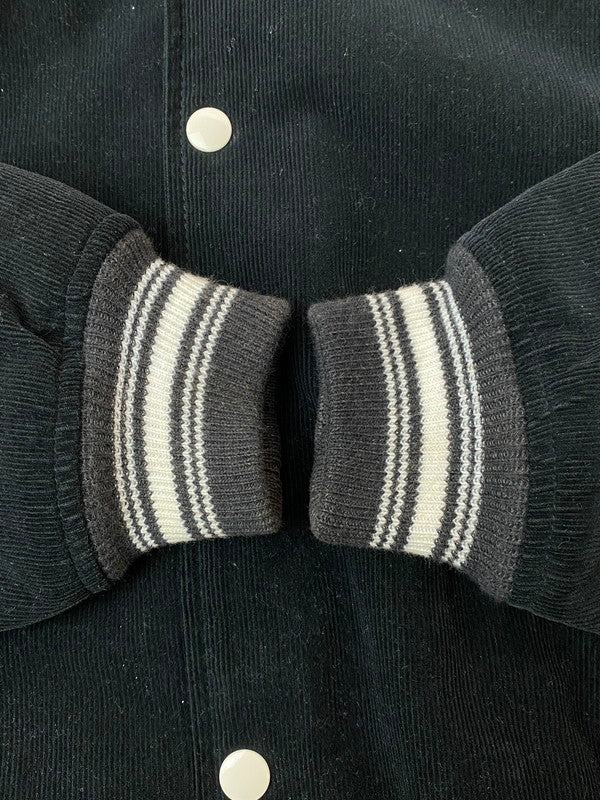 【中古品】【メンズ】 GROOVIN HIGH グルーヴィン ハイ CORDUROY ZEBRA JACKET コーデュロイ ゼブラ ジャケット メンズ アウター ボタンダウン 145-260116-em-19-min サイズ：L カラー：ブラック 万代Net店