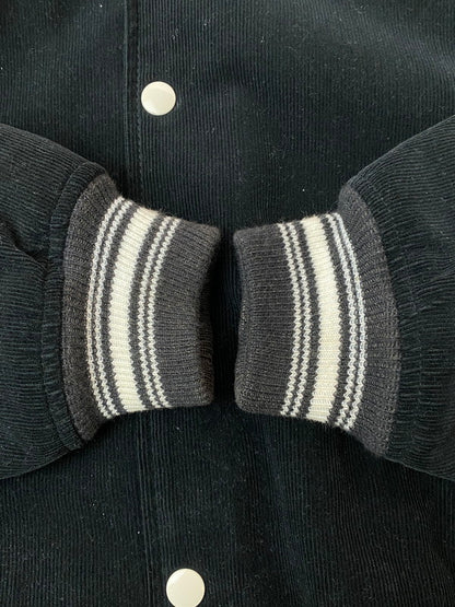 【中古品】【メンズ】 GROOVIN HIGH グルーヴィン ハイ CORDUROY ZEBRA JACKET コーデュロイ ゼブラ ジャケット メンズ アウター ボタンダウン 145-260116-em-19-min サイズ：L カラー：ブラック 万代Net店