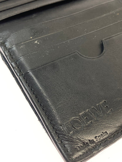 【中古品】【メンズ】 LOEWE ロエベ アナグラムロゴリピート 長財布 ロングウォレット アナグラム リピート ロゴ型押し レザー 181-260125-em-03-min カラー：ネイビー 万代Net店