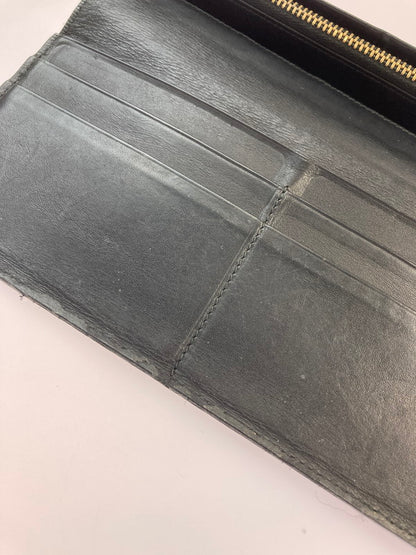 【中古品】【メンズ】 LOEWE ロエベ アナグラムロゴリピート 長財布 ロングウォレット アナグラム リピート ロゴ型押し レザー 181-260125-em-03-min カラー：ネイビー 万代Net店