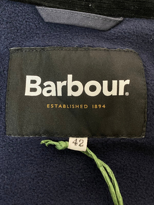 【中古品】【メンズ】 BARBOUR バブアー TRANSPORT STANDCOLLAR 232MCAS075 ONLY ARK別注 トランスポート スタンドカラージャケット メンズ アウター 144-260116-em-18-min サイズ：42 カラー：ネイビー 万代Net店