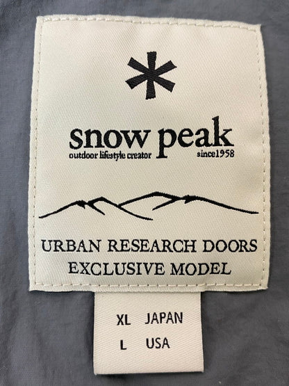 【中古品】【メンズ】 SNOW PEAK スノーピーク UP-JK-25SU702 URBAN RESEARCH DOORS別注 NYLON TUSSAH BLOUSON ナイロン タッサー ブルゾン 144-260114-zi-09-min サイズ：XL カラー：グレー 万代Net店
