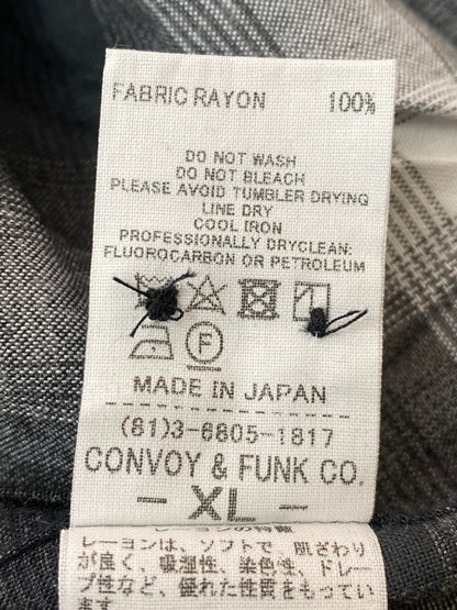 【中古品】【メンズ】 RADIALL ラディアル RAD-24SS-SH004 BELAIR - OPEN COLLARED SHIRT L S シャツ トップス 142-260114-zi-07-min サイズ：XL カラー：ブラック/グレー系/チェック柄 万代Net店