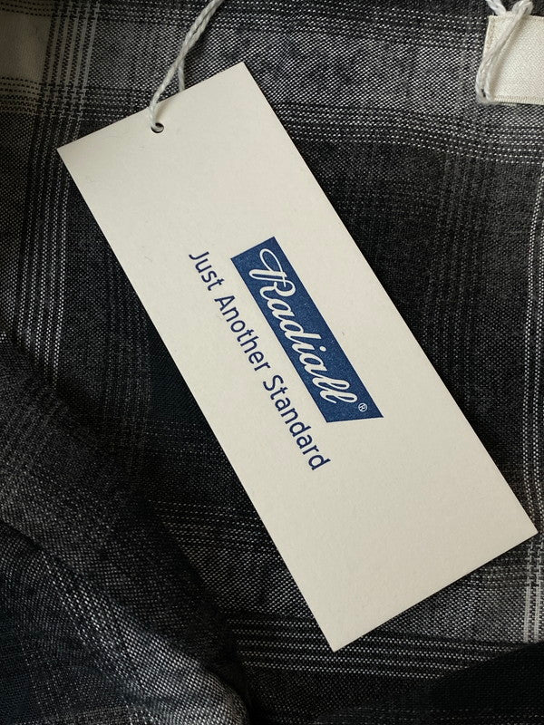 【中古品】【メンズ】 RADIALL ラディアル RAD-24SS-SH004 BELAIR - OPEN COLLARED SHIRT L S シャツ トップス 142-260114-zi-07-min サイズ：XL カラー：ブラック/グレー系/チェック柄 万代Net店