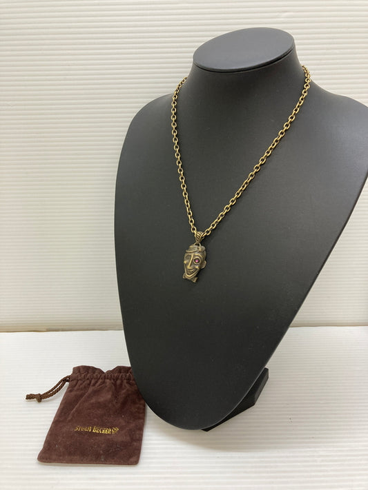 【中古品】【メンズ/レディース】 STORM BECKER ストームベッカー CLOSE EYE NECKLACE クローズ アイ ネックス アクセサリー メンズ レディース ファッション 小物 192-260115-em-12-min カラー：ゴールド系 万代Net店