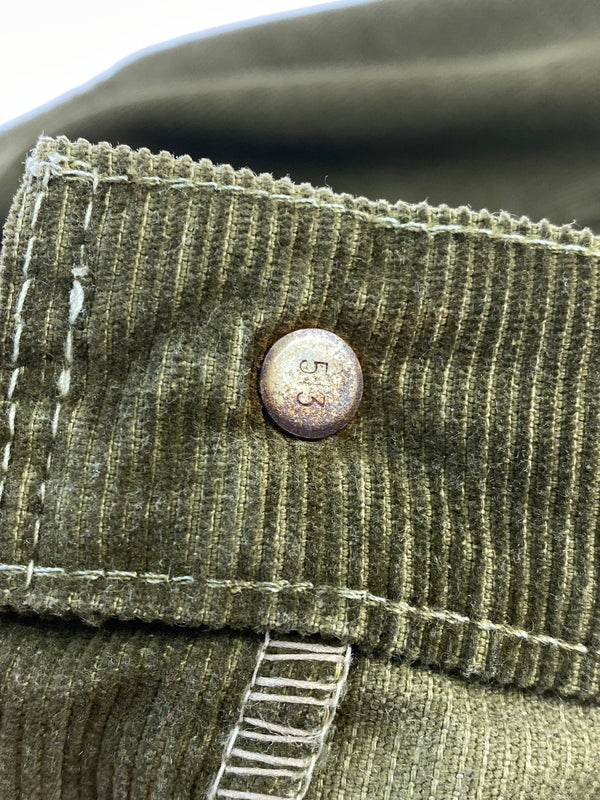 【中古品】【メンズ】 LEVI'S リーバイス 70-80'S 519 CORDUROY PANTS 70-80年代 コーデュロイパンツ ボトムス 157-260724-hu-47-min サイズ：タグ印字消えのため不明 カラー：カーキ系 万代Net店