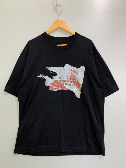 【中古品】【メンズ】 MAISON MARGIELA メゾンマルジェラ DESTROYROID T-SHIRT BLACK ショートスリーブ 141-260117-AS-31-min サイズ：46 カラー：ブラック 万代Net店