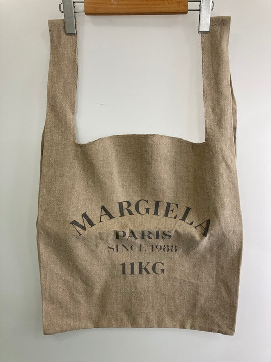 【中古品】【メンズ/レディース】 MAISON MARGIELA メゾンマルジェラ LINEN SHOPPING BAG S35WC0077 リネン ショッピング バッグ トートバッグ 188-260125-em-16-min カラー：ベージュ 万代Net店