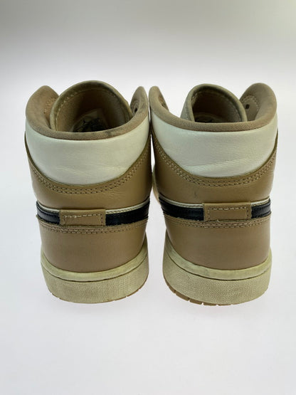 【中古品】【メンズ/レディース】 NIKE ナイキ BQ6472-103 WOMEN'S AIR JORDAN 1 MID DESERT 靴 シューズ スニーカー SNEAKERS 160-260114-zi-60-min サイズ：25cm カラー：ベージュ/ホワイト 万代Net店