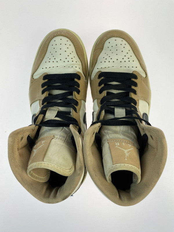 【中古品】【メンズ/レディース】 NIKE ナイキ BQ6472-103 WOMEN'S AIR JORDAN 1 MID DESERT 靴 シューズ スニーカー SNEAKERS 160-260114-zi-60-min サイズ：25cm カラー：ベージュ/ホワイト 万代Net店