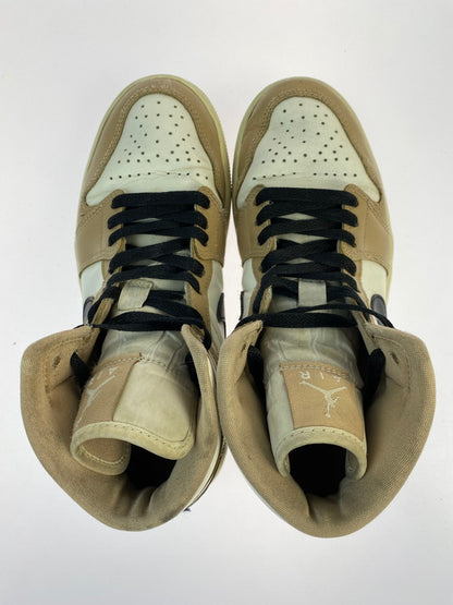 【中古品】【メンズ/レディース】 NIKE ナイキ BQ6472-103 WOMEN'S AIR JORDAN 1 MID DESERT 靴 シューズ スニーカー SNEAKERS 160-260114-zi-60-min サイズ：25cm カラー：ベージュ/ホワイト 万代Net店