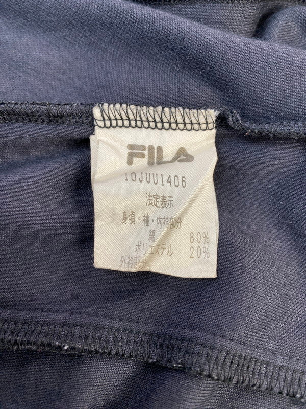 【中古品】【メンズ】 FILA フィラ 90'S ベロアジャケット 146-260321-zi-21-min サイズ：XL カラー：ブラック 万代Net店