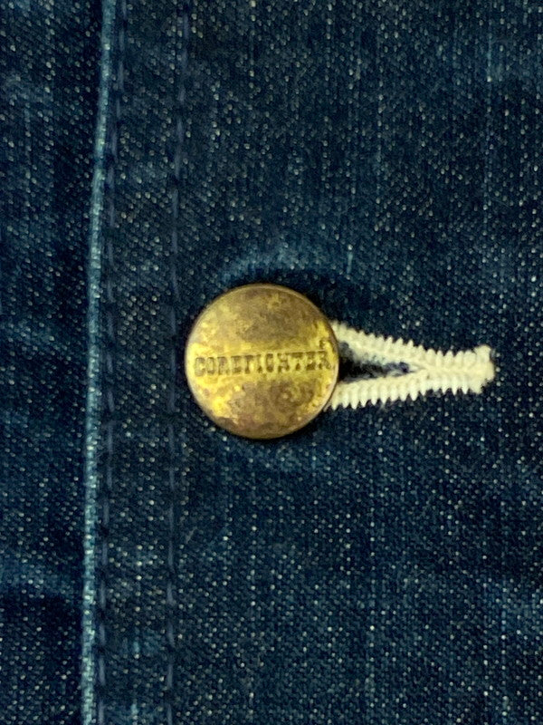 【中古品】【メンズ】 CORE FIGHTER コアファイター DENIM COVERALL デニム カバーオール メンズ アウター デニムジャケット 145-260318-em-45-min サイズ：M カラー：インディゴブルー 万代Net店