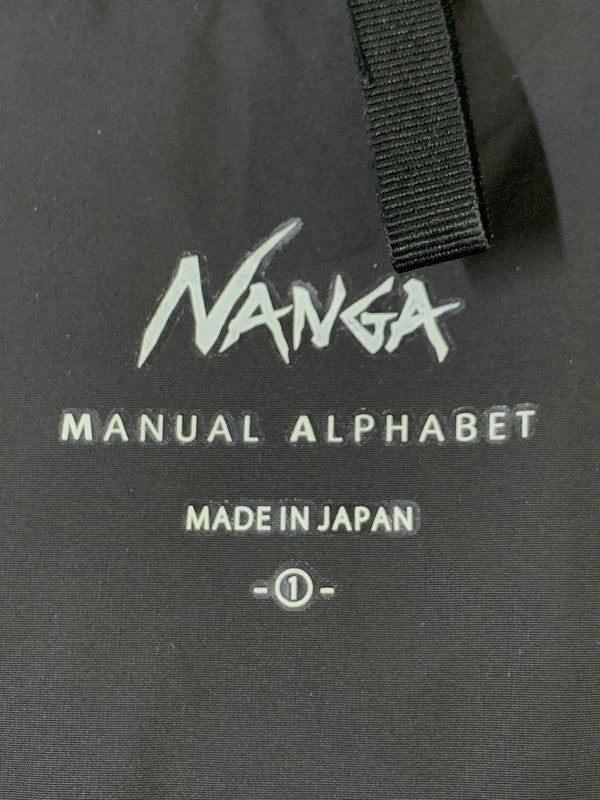 【中古品】【メンズ】 NANGA ナンガ × MANUAL ALPHABET マニュアル アルファベット PCU DOWN JACKET ダウンジャケットアウター 144-260114-zi-38-min サイズ：1 カラー：ブラック 万代Net店