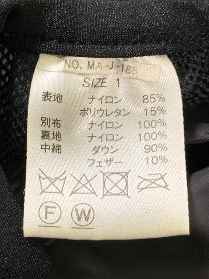 【中古品】【メンズ】 NANGA ナンガ × MANUAL ALPHABET マニュアル アルファベット PCU DOWN JACKET ダウンジャケットアウター 144-260114-zi-38-min サイズ：1 カラー：ブラック 万代Net店