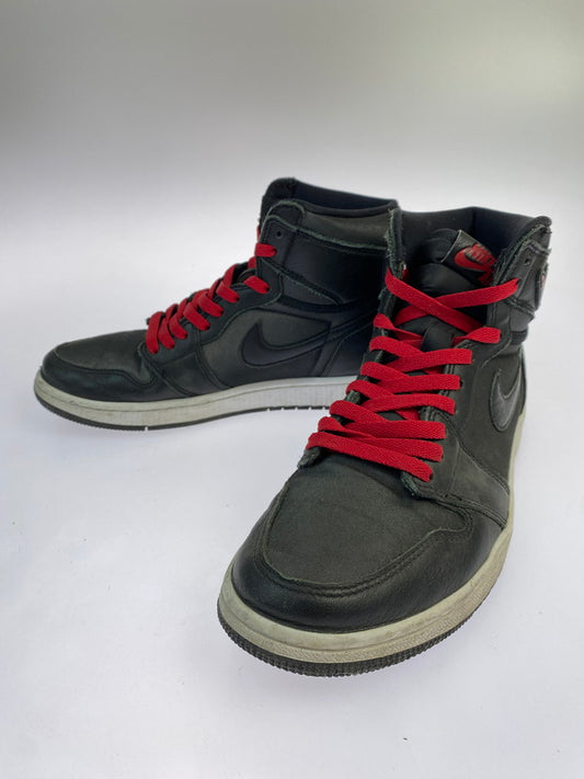 【現状渡し品】【メンズ】 NIKE ナイキ 555088-060 AIR JORDAN 1 RETRO HIGH OG 靴 シューズ スニーカー SNEAKERS 160-260114-zi-57-min サイズ：27cm カラー：BLACK/METALIC SILVER/GYM RED 万代Net店