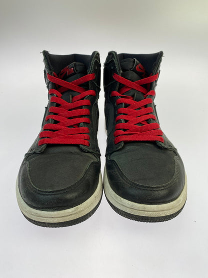 【現状渡し品】【メンズ】 NIKE ナイキ 555088-060 AIR JORDAN 1 RETRO HIGH OG 靴 シューズ スニーカー SNEAKERS 160-260114-zi-57-min サイズ：27cm カラー：BLACK/METALIC SILVER/GYM RED 万代Net店