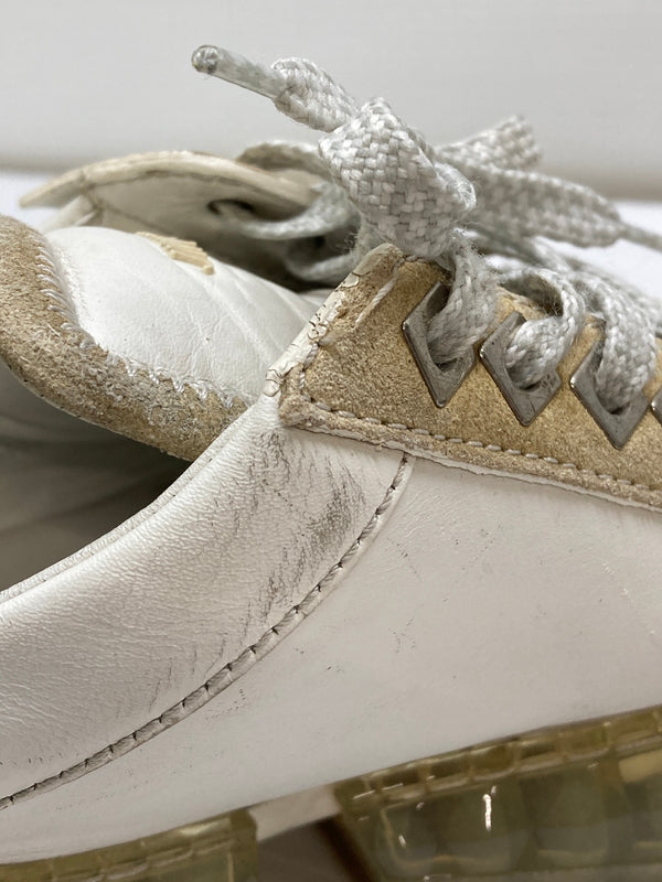【現状渡し品】【メンズ】 JIMMY CHOO ジミーチュウ DIAMOND M SNEAKER ダイアモンド スニーカー 靴 183-260127-jt-15-min サイズ：41 カラー：ホワイト 万代Net店