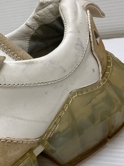 【現状渡し品】【メンズ】 JIMMY CHOO ジミーチュウ DIAMOND M SNEAKER ダイアモンド スニーカー 靴 183-260127-jt-15-min サイズ：41 カラー：ホワイト 万代Net店