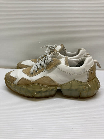 【現状渡し品】【メンズ】 JIMMY CHOO ジミーチュウ DIAMOND M SNEAKER ダイアモンド スニーカー 靴 183-260127-jt-15-min サイズ：41 カラー：ホワイト 万代Net店