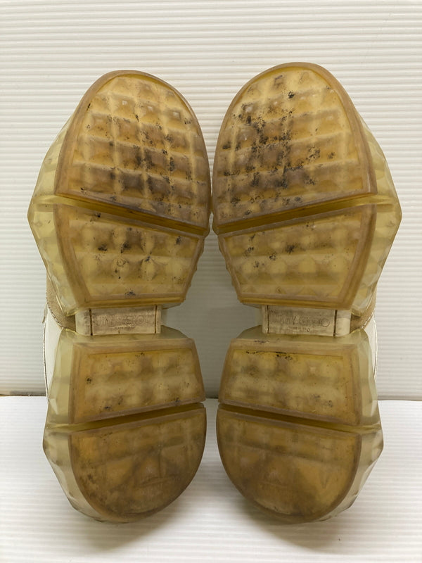【現状渡し品】【メンズ】 JIMMY CHOO ジミーチュウ DIAMOND M SNEAKER ダイアモンド スニーカー 靴 183-260127-jt-15-min サイズ：41 カラー：ホワイト 万代Net店