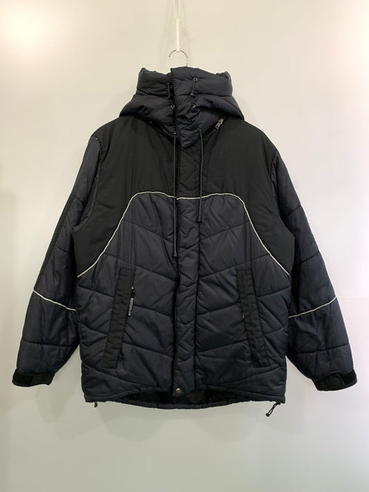 【中古品】【メンズ】 MASTERPIECE マスターピース HOODED DOWN JACKET フーデット ダウン ジャケット メンズ アウター 146-260403-em-21-min サイズ：L カラー：ブラック 万代Net店