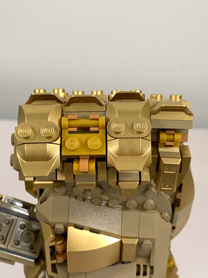 【現状渡し品】 レゴ マーベル インフィニティ コレクタブルビルディングキット サノス 右手ガントレット インフィニティストーン付き レゴ組み済み 055-260918-em-06-min 万代Net店