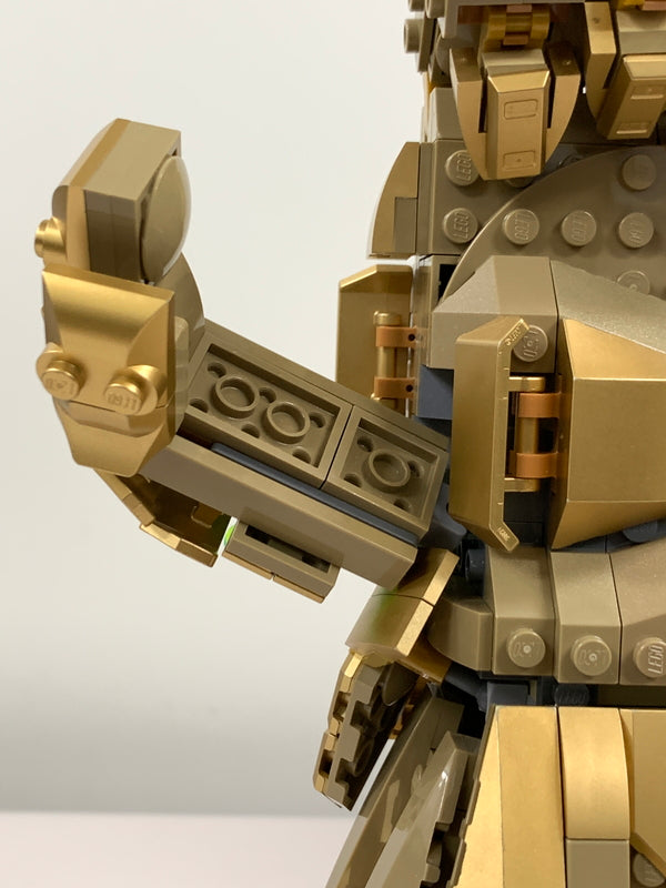 【現状渡し品】 レゴ マーベル インフィニティ コレクタブルビルディングキット サノス 右手ガントレット インフィニティストーン付き レゴ組み済み 055-260918-em-06-min 万代Net店