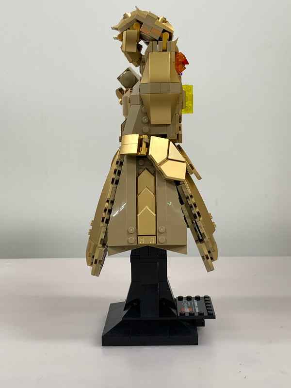 【現状渡し品】 レゴ マーベル インフィニティ コレクタブルビルディングキット サノス 右手ガントレット インフィニティストーン付き レゴ組み済み 055-260918-em-06-min 万代Net店